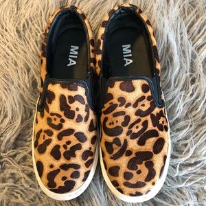 Mia Leopard Calf Hair Shoes